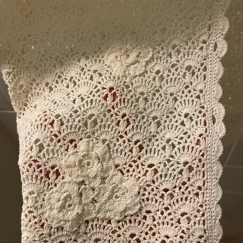 Cornelloki Crocheted Cream Sweater